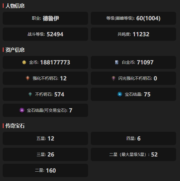 AH22841暗黑不朽账号详情图1
