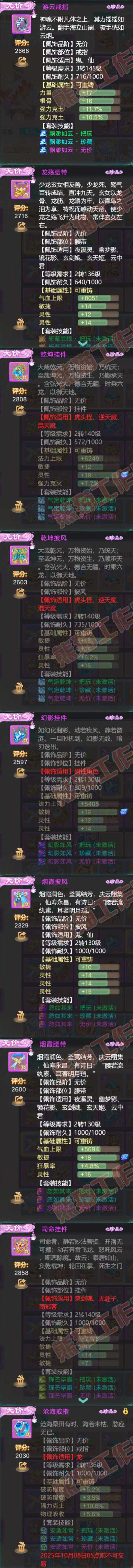 F7106大话西游账号详情图5 F7106大话西游账号详情图5