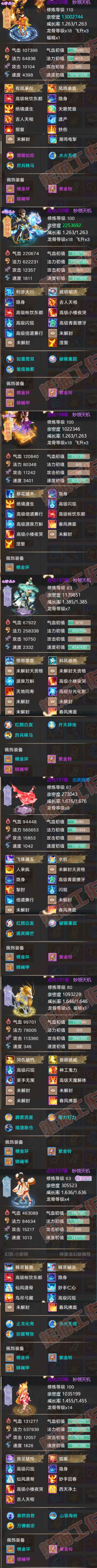 F7106大话西游账号详情图6 F7106大话西游账号详情图6
