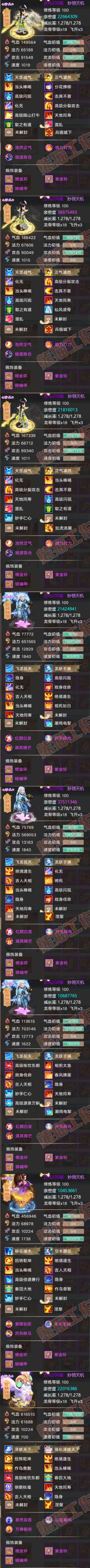 9121.大话西游账号详情图9
