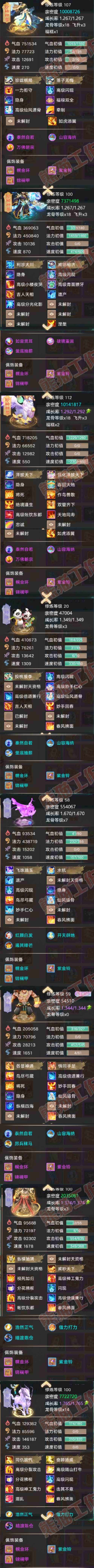 F7201大话西游账号详情图5 F7201大话西游账号详情图5