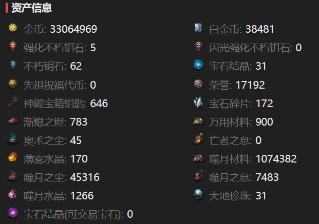 AH42436暗黑不朽账号详情图3