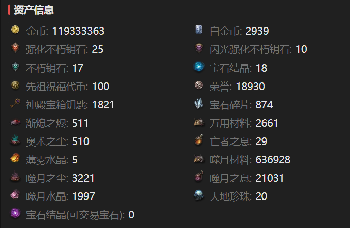 AH32243暗黑不朽账号详情图3