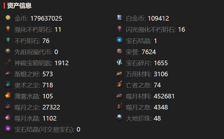 AH12218暗黑不朽账号详情图3 AH12218暗黑不朽账号详情图3