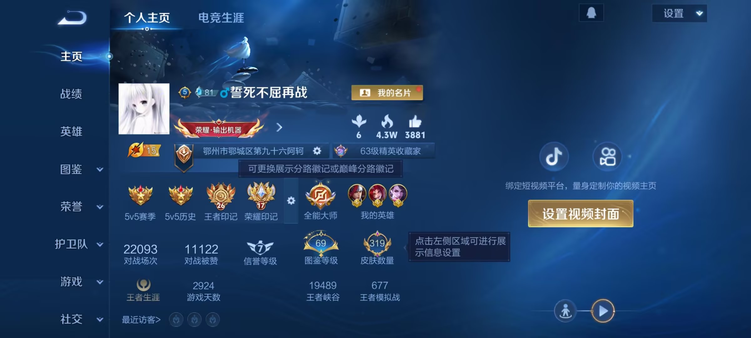 WZ3385972王者荣耀账号详情图11